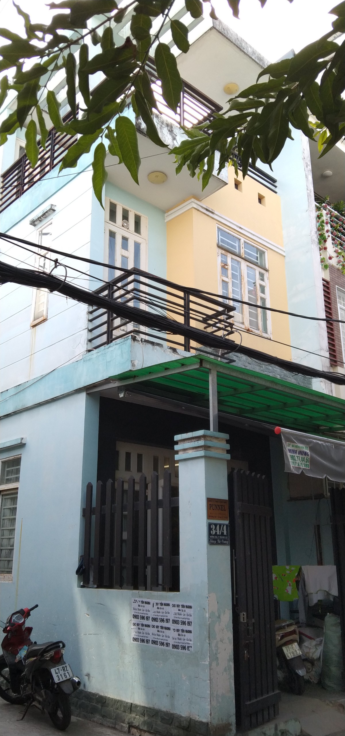 Nhà 2 mặt tiền hẻm xa tải 34 đường 25, Tân Quy Quận 7 - 14 Triệu.