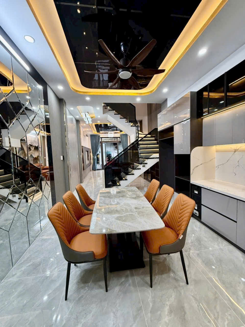 NHÀ XÂY MỚI 100% THIẾT KẾ 3 LẦU ĐƯỜNG HUỲNH TẤN PHÁT ,NHÀ BÈ.