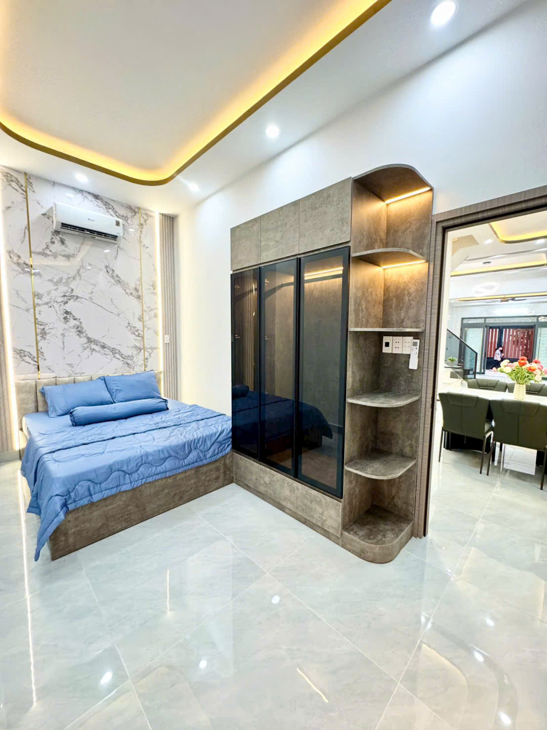Nhà phố có phòng ngủ tầng trệt cho người lớn tuổi tại huỳnh tấn phát , nhà bè.