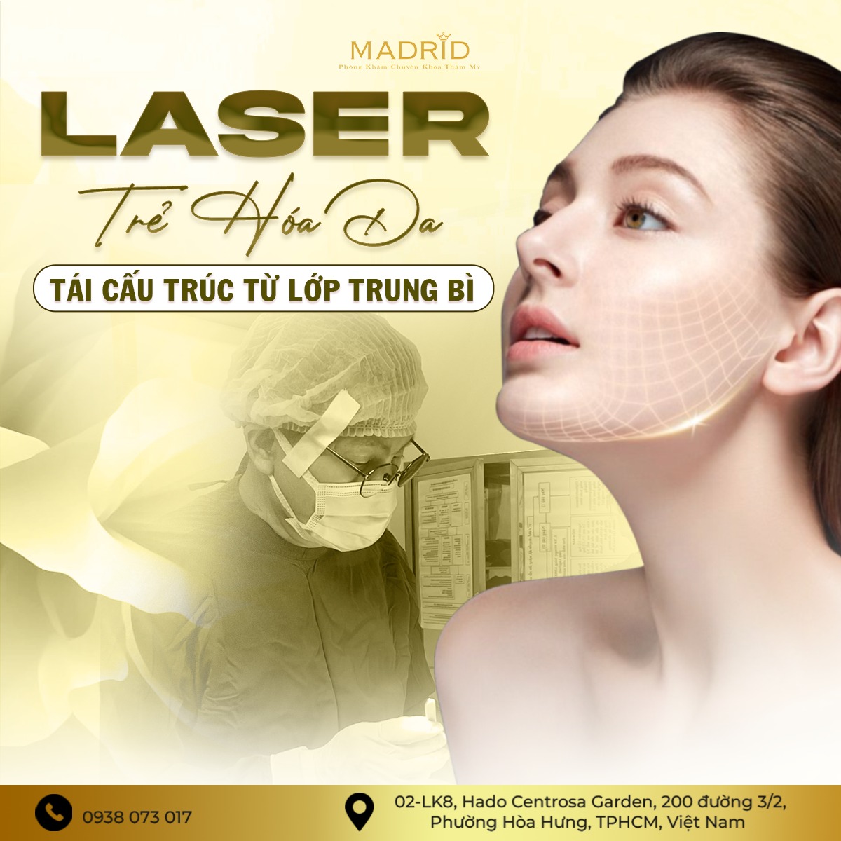 LASER TRẺ HÓA DA – TÁI CẤU TRÚC TỪ LỚP TRUNG BÌ