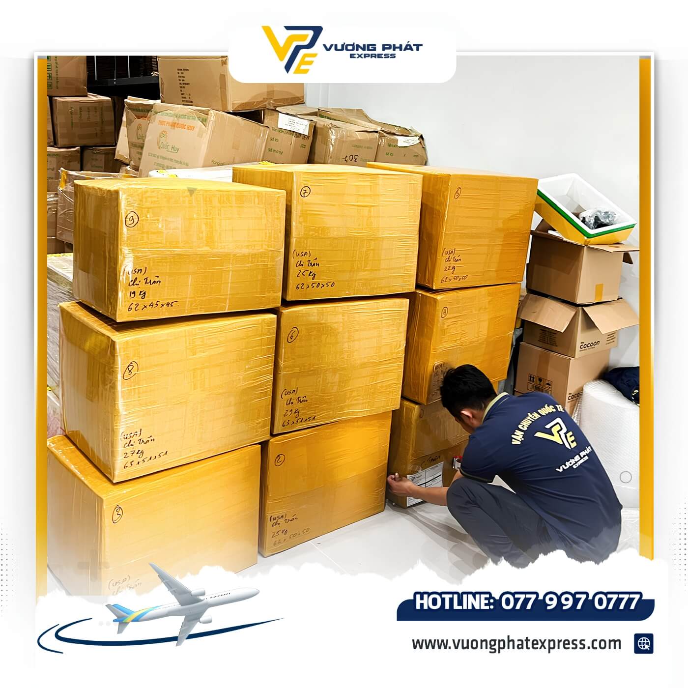 Dịch vụ gửi bánh Trung Thu đi Mỹ Vương Phát Express